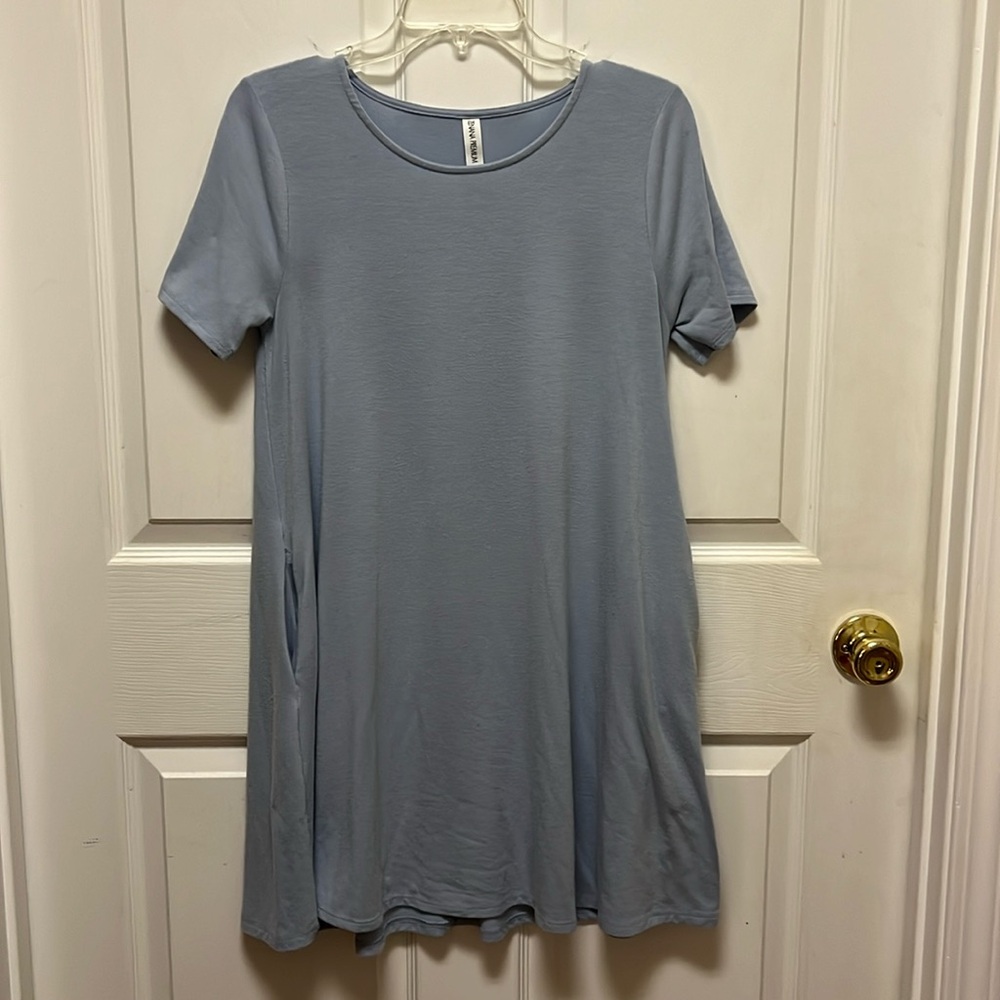 T-Shirt Dress with Pockets, Size S